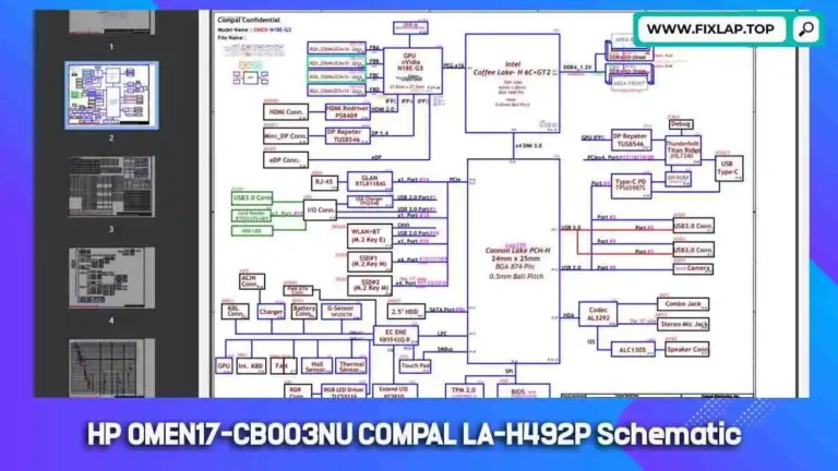 Download HP OMEN17-CB003NU COMPAL LA-H492P Schematic PDF Free