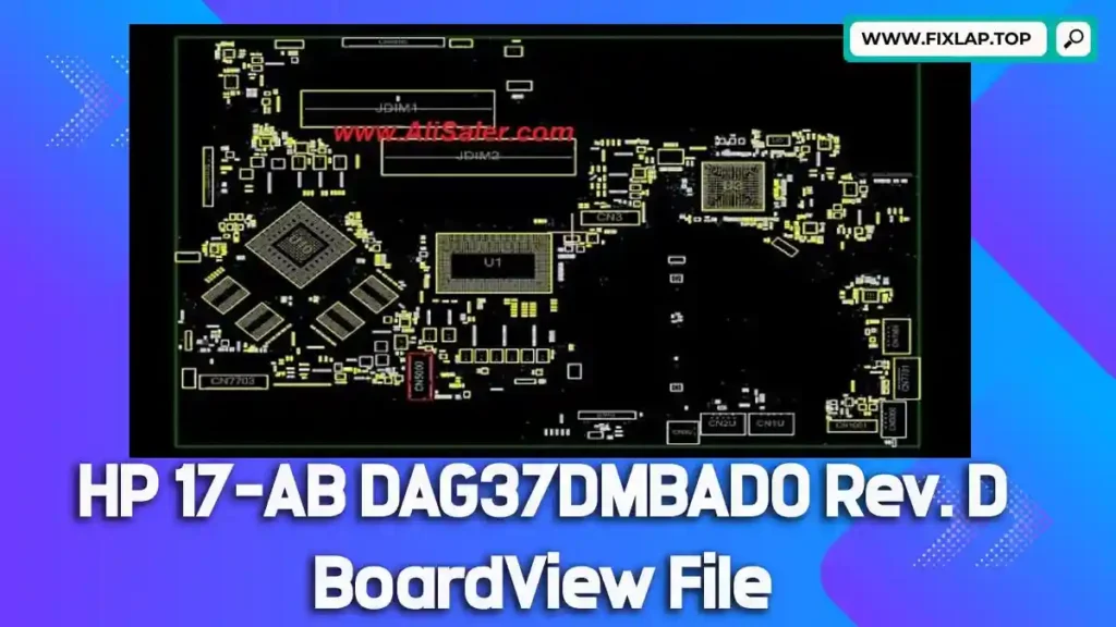 HP 17-AB DAG37DMBAD0 Rev. D BoardView File