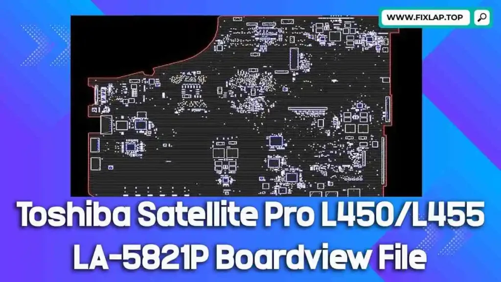 Toshiba Satellite Pro L450/L455 LA-5821P boardview file